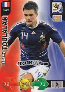 Cromo Jeremy Toulalan - FIFA World Cup South Africa 2010. Adrenalyn XL - Panini