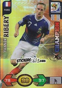 Sticker Franck Ribery - FIFA World Cup South Africa 2010. Adrenalyn XL n. 156 - Panini