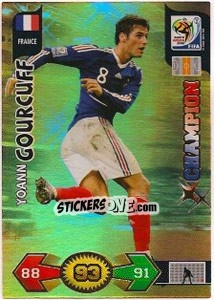 Cromo Yoann Gourcuff - FIFA World Cup South Africa 2010. Adrenalyn XL - Panini