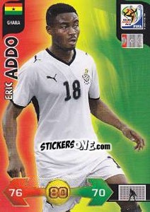 Sticker Eric Addo - FIFA World Cup South Africa 2010. Adrenalyn XL - Panini