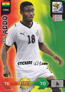 Sticker Eric Addo - FIFA World Cup South Africa 2010. Adrenalyn XL n. 162 - Panini