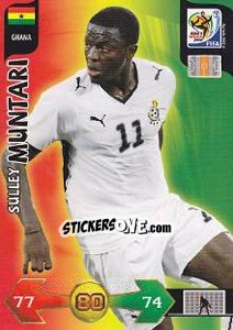 Cromo Sulley Muntari - FIFA World Cup South Africa 2010. Adrenalyn XL - Panini