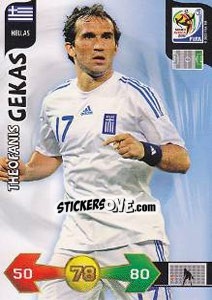 Cromo Theofanis Gekas - FIFA World Cup South Africa 2010. Adrenalyn XL - Panini