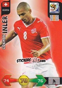 Sticker Gökhan Inler - FIFA World Cup South Africa 2010. Adrenalyn XL n. 184 - Panini