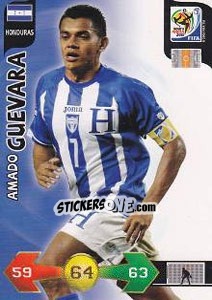 Cromo Amado Guevara - FIFA World Cup South Africa 2010. Adrenalyn XL - Panini