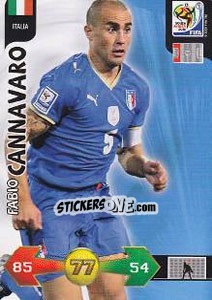 Cromo Fabio Cannavaro - FIFA World Cup South Africa 2010. Adrenalyn XL - Panini