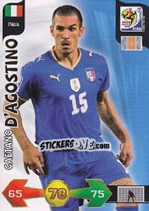 Sticker Gaetano D'Agostino - FIFA World Cup South Africa 2010. Adrenalyn XL - Panini