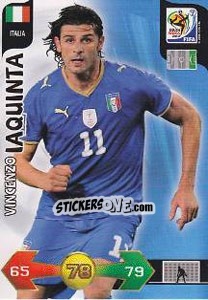 Figurina Vincenzo Iaquinta - FIFA World Cup South Africa 2010. Adrenalyn XL - Panini