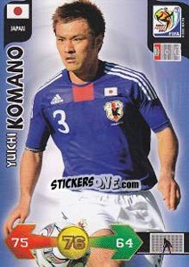 Sticker Yuichi Komano - FIFA World Cup South Africa 2010. Adrenalyn XL n. 217 - Panini
