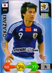 Sticker Shinji Okazaki - FIFA World Cup South Africa 2010. Adrenalyn XL n. 225 - Panini