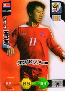 Cromo Mun In Guk - FIFA World Cup South Africa 2010. Adrenalyn XL - Panini