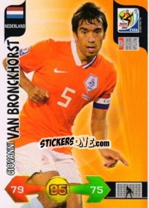 Figurina Giovanni van Bronckhorst - FIFA World Cup South Africa 2010. Adrenalyn XL - Panini