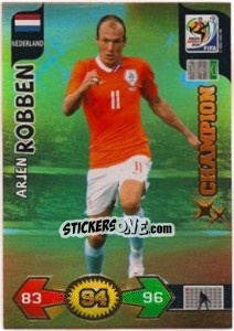 Cromo Arjen Robben - FIFA World Cup South Africa 2010. Adrenalyn XL - Panini