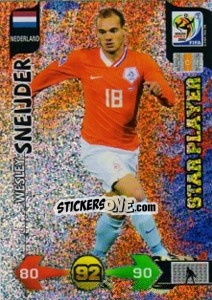 Cromo Wesley Sneijder - FIFA World Cup South Africa 2010. Adrenalyn XL - Panini