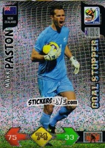 Sticker Mark Paston - FIFA World Cup South Africa 2010. Adrenalyn XL - Panini