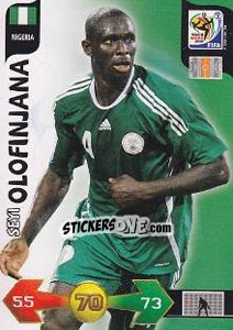 Cromo Seyi Olofinjana - FIFA World Cup South Africa 2010. Adrenalyn XL - Panini