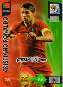 Sticker Cristiano Ronaldo - FIFA World Cup South Africa 2010. Adrenalyn XL n. 285 - Panini