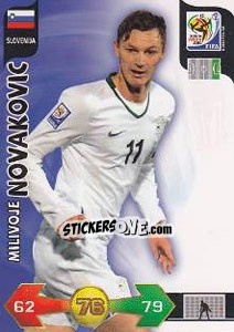 Sticker Milivoje Novakovic - FIFA World Cup South Africa 2010. Adrenalyn XL n. 297 - Panini