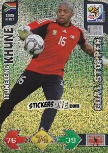 Figurina Itumeleng Khune - FIFA World Cup South Africa 2010. Adrenalyn XL - Panini