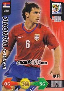 Sticker Branislav Ivanovic - FIFA World Cup South Africa 2010. Adrenalyn XL n. 323 - Panini