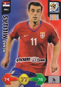 Sticker Nenad Milijas - FIFA World Cup South Africa 2010. Adrenalyn XL - Panini