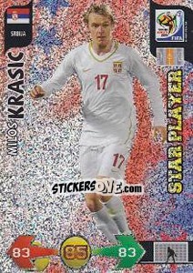 Cromo Milos Krasic - FIFA World Cup South Africa 2010. Adrenalyn XL - Panini