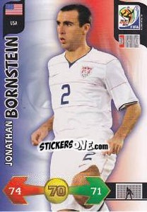 Cromo Jonathan Bornstein - FIFA World Cup South Africa 2010. Adrenalyn XL - Panini