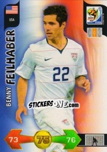 Sticker Benny Feilhaber - FIFA World Cup South Africa 2010. Adrenalyn XL - Panini