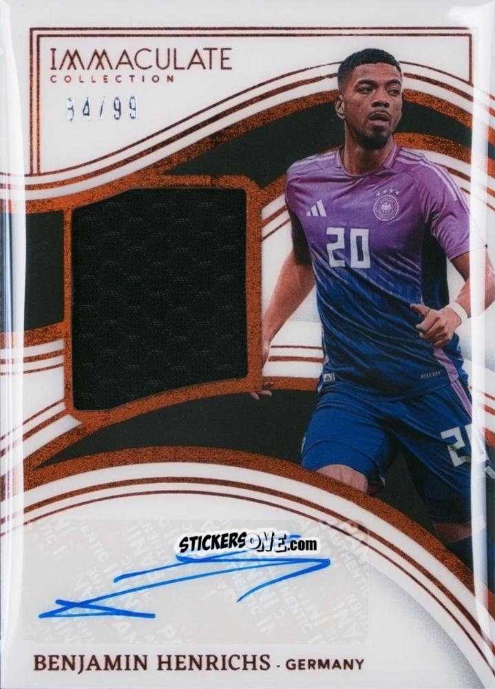 Sticker Benjamin Henrichs - Immaculate Soccer 2023-2024 n. MA-BH - Panini
