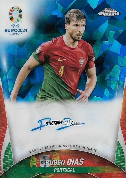 Cromo Rúben Dias - Chrome UEFA Euro 2024 Sapphire Edition
 n. CA-RD - Topps