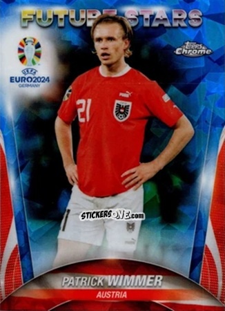 Cromo Patrick Wimmer - Chrome UEFA Euro 2024 Sapphire Edition
 n. 36 - Topps