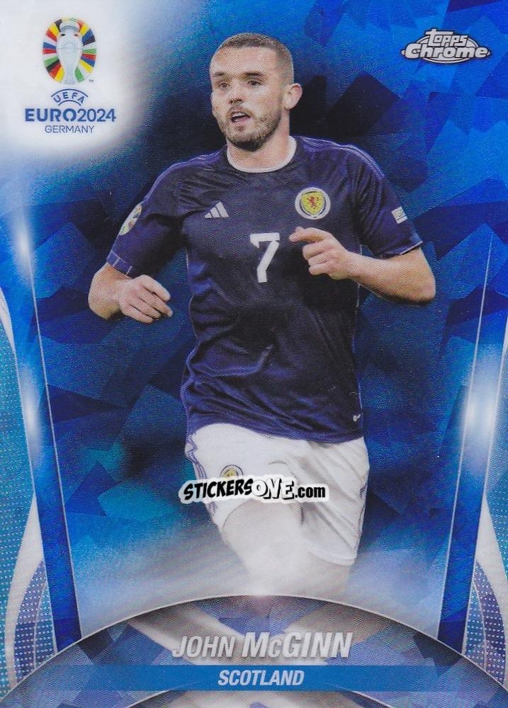 Figurina John McGinn - Chrome UEFA Euro 2024 Sapphire Edition
 n. 44 - Topps