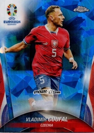 Sticker Vladimír Coufal - Chrome UEFA Euro 2024 Sapphire Edition
 n. 45 - Topps