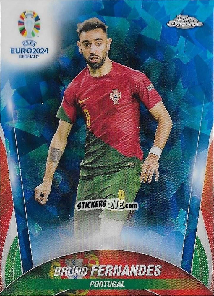 Sticker Bruno Fernandes - Chrome UEFA Euro 2024 Sapphire Edition
 n. 56 - Topps