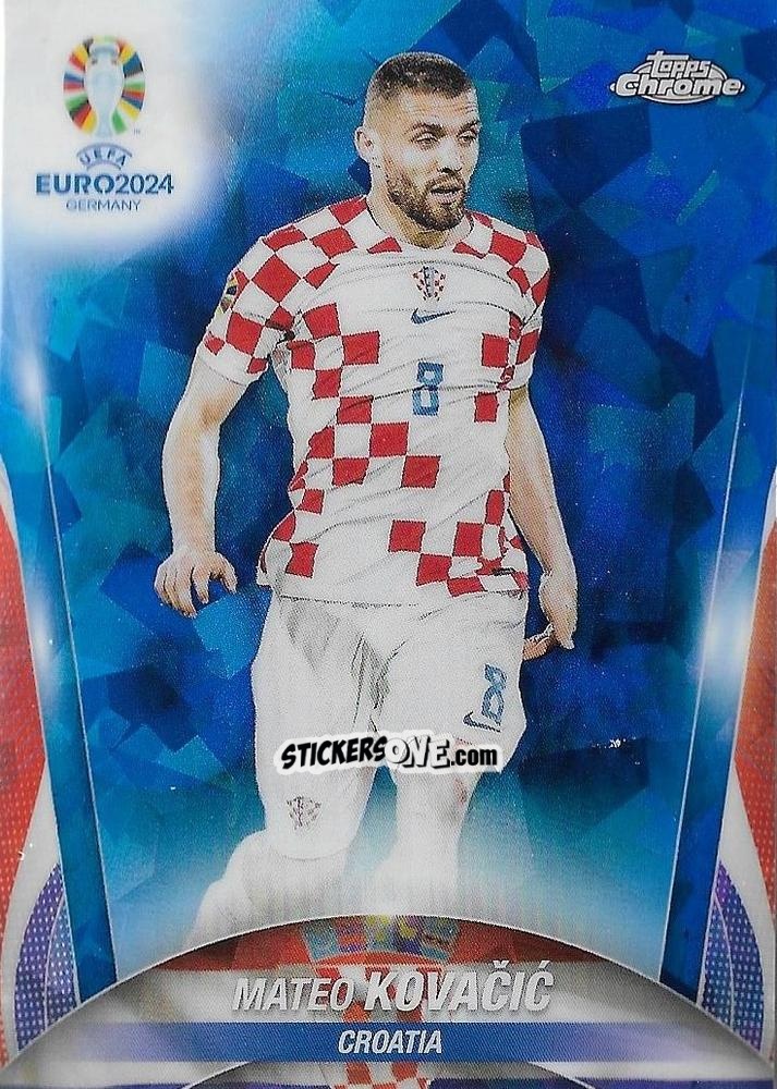 Sticker Mateo Kovacic - Chrome UEFA Euro 2024 Sapphire Edition
 n. 62 - Topps