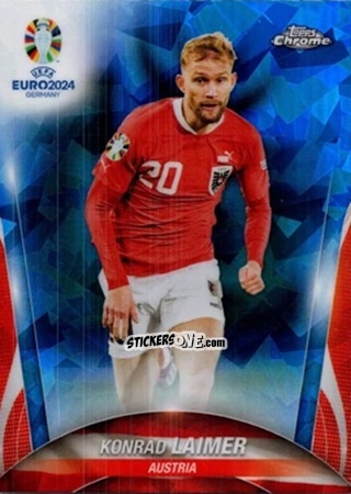 Cromo Konrad Laimer - Chrome UEFA Euro 2024 Sapphire Edition
 n. 70 - Topps