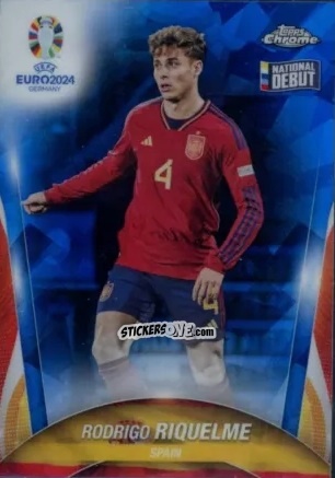 Cromo Rodrigo Riquelme - Chrome UEFA Euro 2024 Sapphire Edition
 n. 93 - Topps