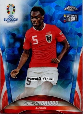 Cromo Samson Baidoo - Chrome UEFA Euro 2024 Sapphire Edition
 n. 140 - Topps