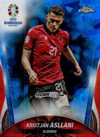 Cromo Kristjan Asllani - Chrome UEFA Euro 2024 Sapphire Edition
 n. 148 - Topps