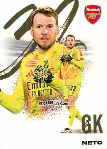 Cromo Neto - Arsenal FX 2024-2025
 n. AFXB02 - Futera