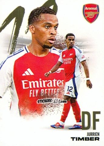 Sticker Jurrien Timber - Arsenal FX 2024-2025
 n. AFXB06 - Futera