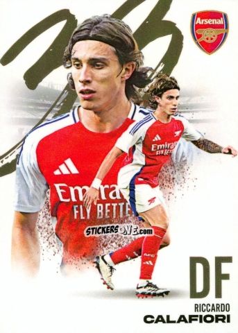 Cromo Riccardo Calafiori - Arsenal FX 2024-2025
 n. AFXB10 - Futera