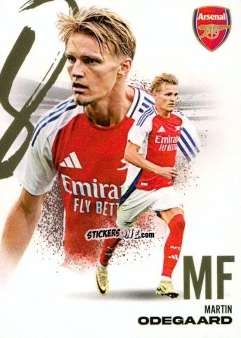 Sticker Martin Odegaard - Arsenal FX 2024-2025
 n. AFXB14 - Futera