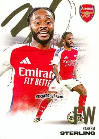 Sticker Raheem Sterling - Arsenal FX 2024-2025
 n. AFXB24 - Futera