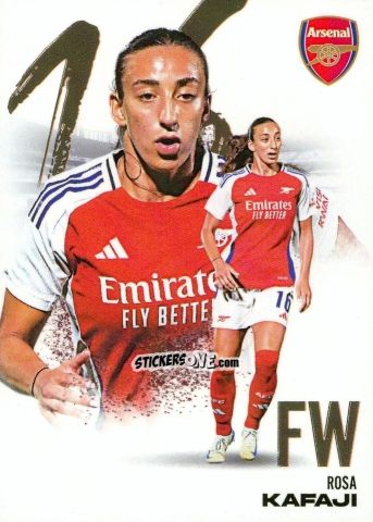 Figurina Rosa Kafaji - Arsenal FX 2024-2025
 n. AFXB37 - Futera