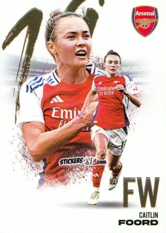 Sticker Caitlin Foord - Arsenal FX 2024-2025
 n. AFXB38 - Futera