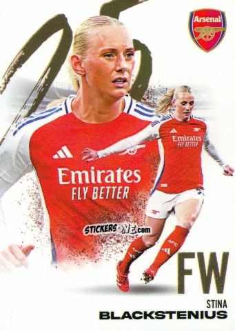 Figurina Stina Blackstenius - Arsenal FX 2024-2025
 n. AFXB40 - Futera