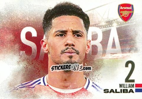 Figurina William Saliba - Arsenal FX 2024-2025
 n. AFXL02 - Futera