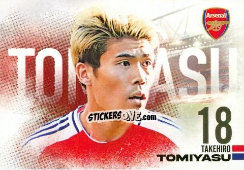 Cromo Takehiro Tomiyasu - Arsenal FX 2024-2025
 n. AFXL05 - Futera