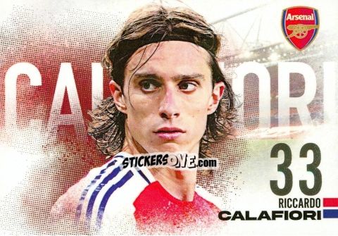 Cromo Riccardo Calafiori - Arsenal FX 2024-2025
 n. AFXL06 - Futera
